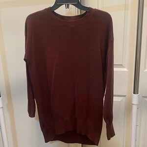 Isaac Mizrahi Men's Deep Red Crewneck Sweater